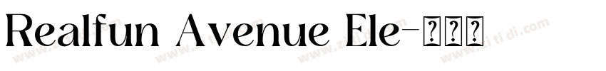 Realfun Avenue Ele字体转换